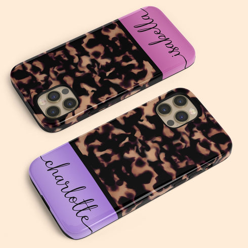 Gradient Color Custom Tortoiseshell iPhone Case